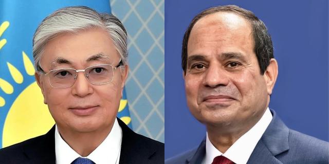 الرئيس السيسي ورئيس جمهورية كازاخستان