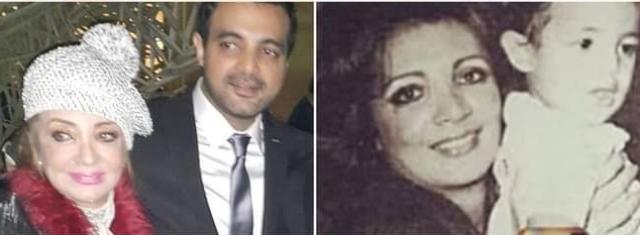 عمرو محمود ياسين ووالدته
