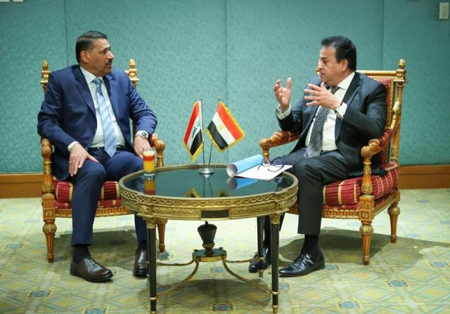 القائم بأعمال وزير الصحة يلتقي نظيره العراقي