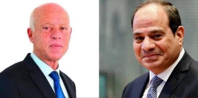 الرئيس السيسي  والرئيس التونسي 