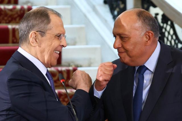 وزراء خارجية مصر وروسيا