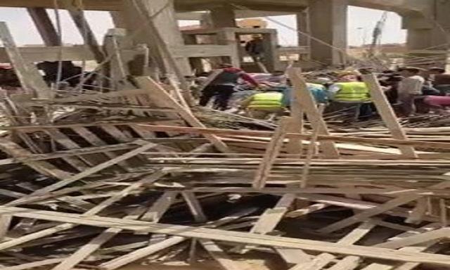 انهيار مسجد تحت الإنشاء في مدينة بدر
