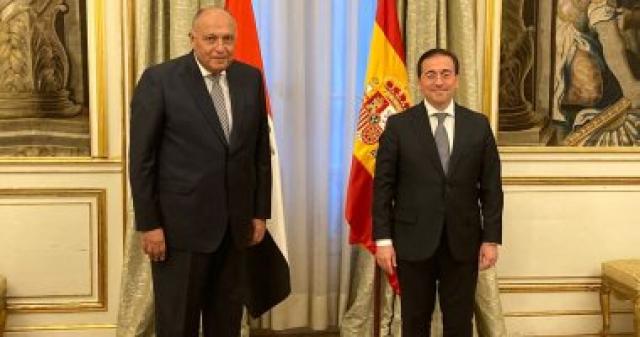 وزير الخارجية سامح شكري يلتقى وزير خارجية إسبانيا