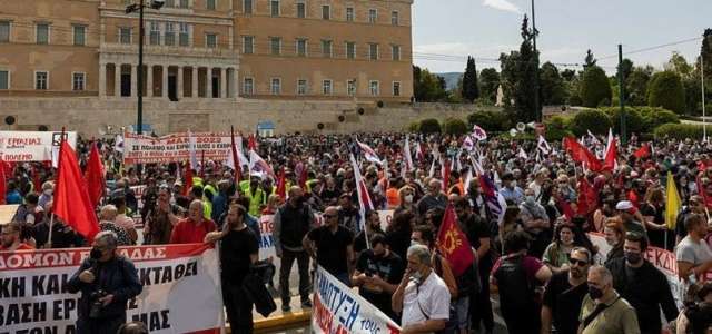 المظاهرات اليوننية