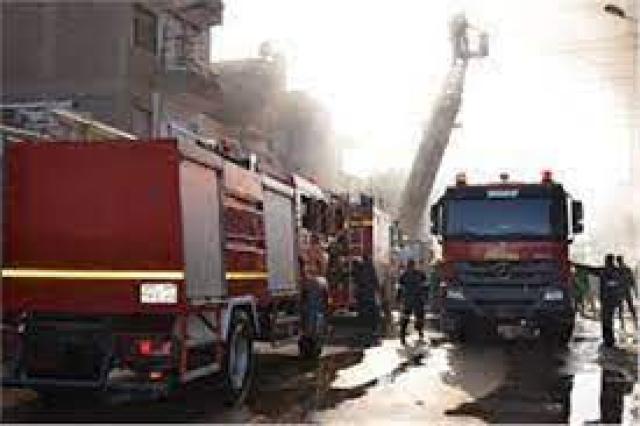 حريق هائل بعقار في مدينة بدر.. و«الحماية المدنية» تسيطر عليه