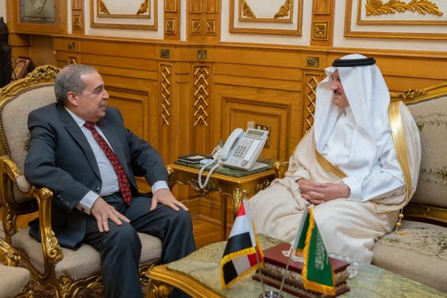 وزير الدولة للانتاج الحربي  والسفير السعودي بالقاهرة