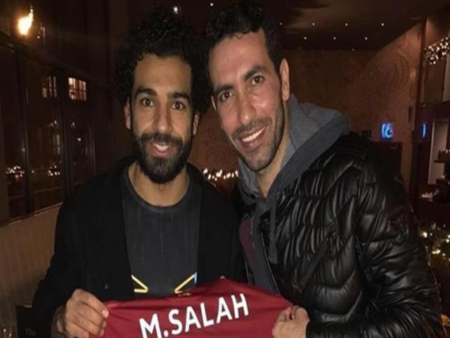 أبو تريكة ومحمد صلاح