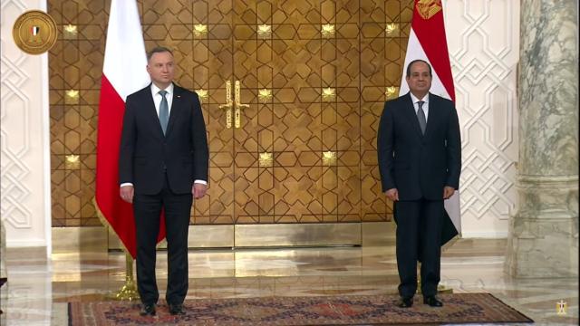 الرئيسان المصرية والبولندي