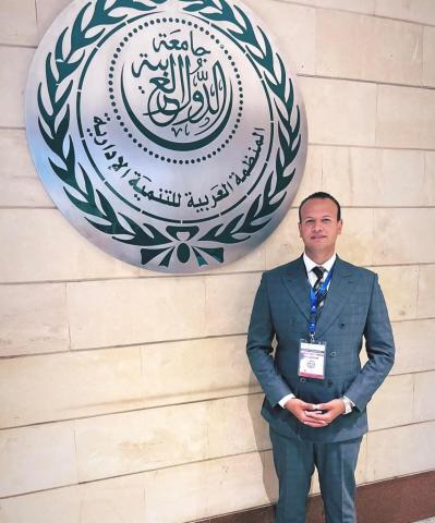 مهاب عثمان يشارك في المؤتمر العربي الثاني للرياضة والقانون