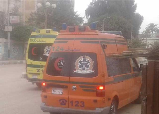 سيارات إسعاف نقل ضحايا مذبحة دشنا