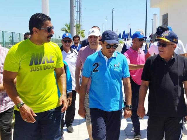 وزير الرياضة ومحافظ بورسعيد يشاركان في ماراثون ”بورتوسعيد”