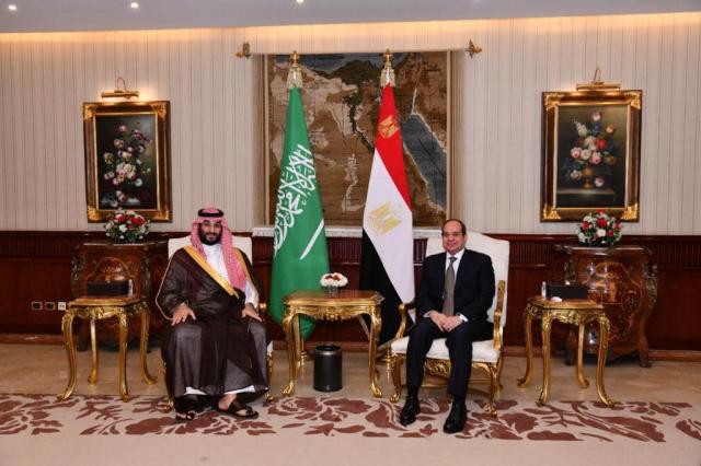 الرئيس السيسي وولى عهد السعودية 