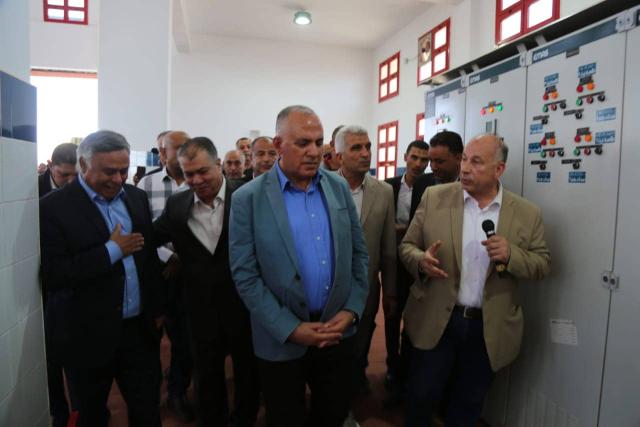 صورة من افتتاح وزير الري لمحطة صرف طلمبات 7 بكفر الشيخ 