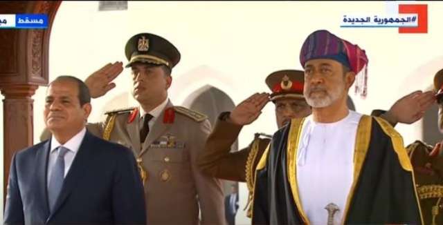 مراسم استقبال الرئيس عبد الفتاح السيسي 