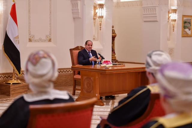 الرئيس السيسي  في سلطنة عمان 