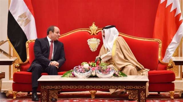 اليوم.. جلسة مباحثات ثنائية بين الرئيس السيسي وملك البحرين