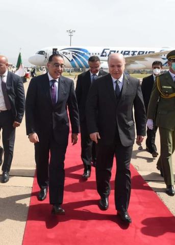 الوزير الأول الجزائري يستقبل مدبولي في الجزائر