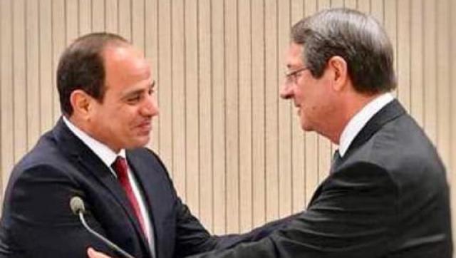 الرئيس السيسي مع رئيس قبرص