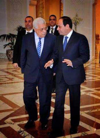السيسي ورئيس فلسطين