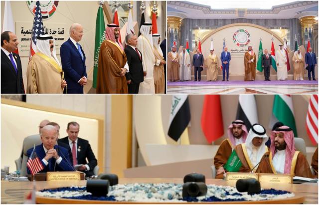 قادة ورؤساء وفود الدول المشاركة في قمة جدة