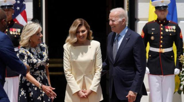 جيل بايدن تلتقي بسيدة أوكرانيا الأولى في البيت الأبيض