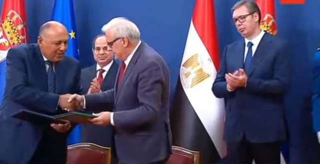 توقيع اتفاقيات بين مصر وصربيا