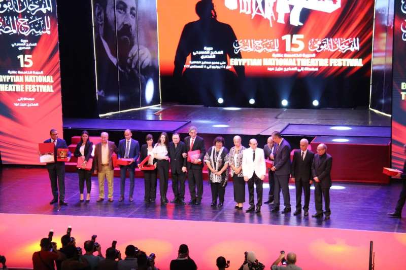 المكرمين في افتتاح المهرجان القومي للمسرح المصري 