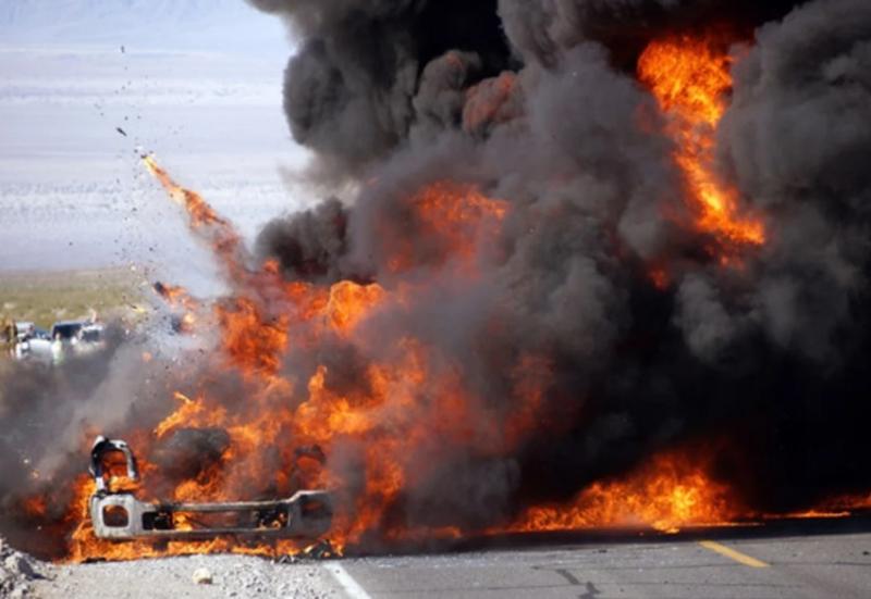 انفجار سيارة بنزين في ليبيا 