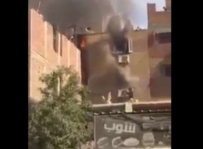 عاجل | أول فيديو لحريق كنيسة أبو سيفين في إمبابة