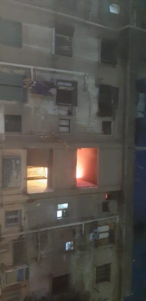 السيطرة على حريق شقة سكنية بساقية ميكي  بسبب  ماس كهربائيّ