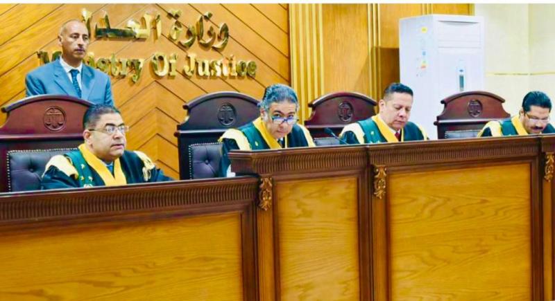 هيئة المحكمة برئاسة المستشار سامح عبد الحكم