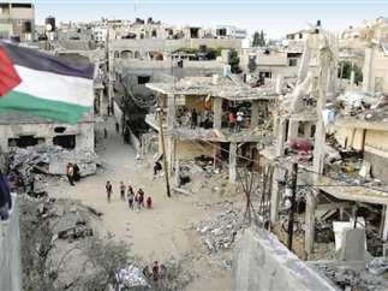آثار القصف الإسرائيلي على غزة 