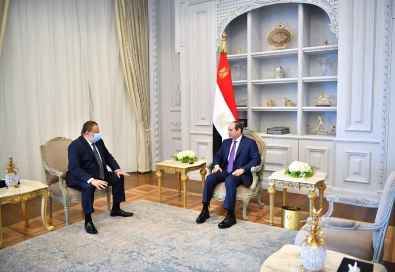 لقاء الرئيس عبد الفتاح السيسي ومحافظ البنك المركزي المصرى