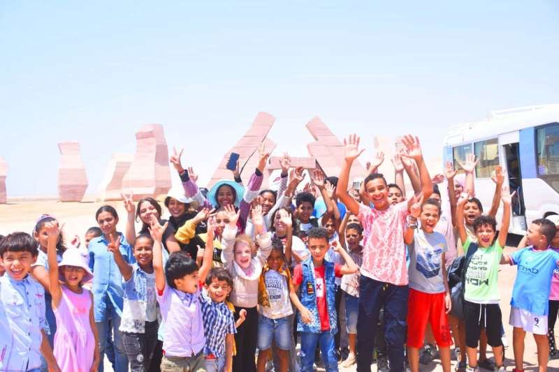 جولة ترفيهية للأطفال بمحمية رأس محمد بشرم الشيخ