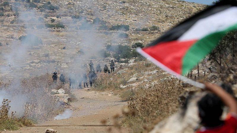 مواجهات بين الفلسطينيين و قوات الإحتلال 