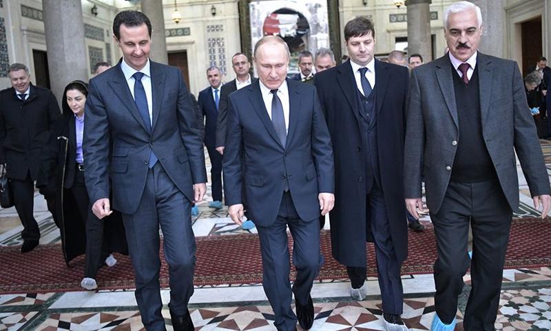 بوتين ونظيره السوري بشار الأسد