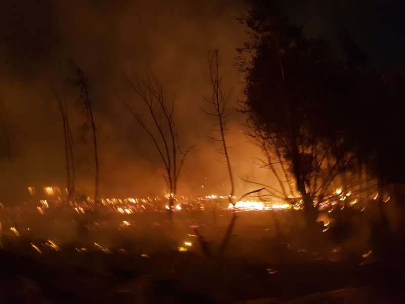 حريق هائل بأحد الاستوديوهات في أبو النمرس 
