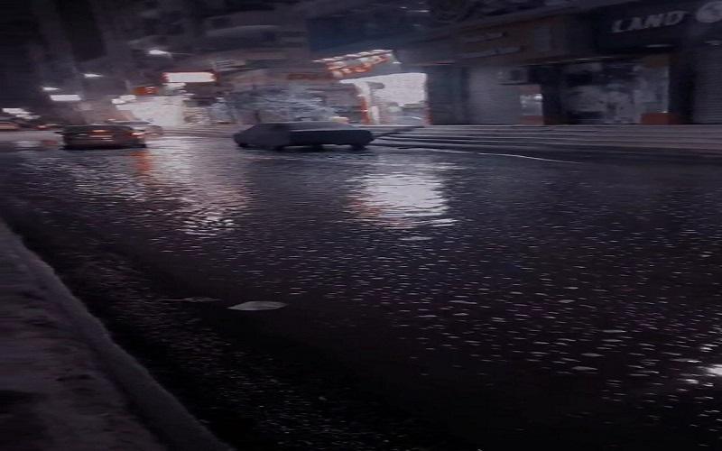 غرق شارع العشرين في فيصل جراء طفح مياه المجاري
