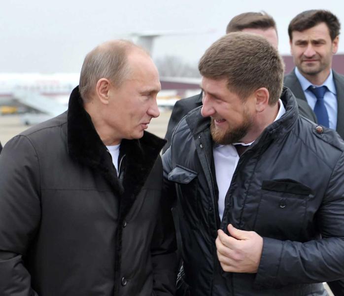الرئيس الشيشاني - والروسى