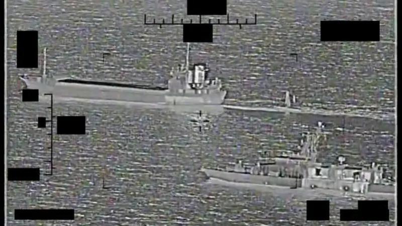 أمريكا تحبط محاولة إيرانية للسيطرة على سفينة في الخليج العربي.. فيديو