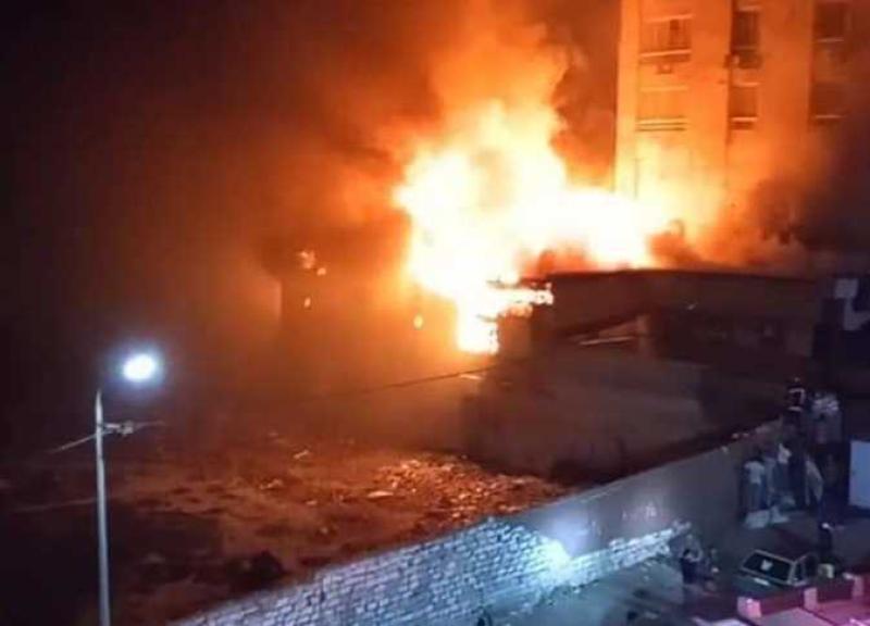 إصابة 3 مدرسين في حريق مدرسة ثانوي صناعي بالمنيا