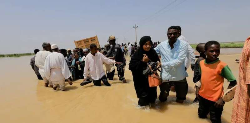 فيضانات السودان اسكاي نيوز