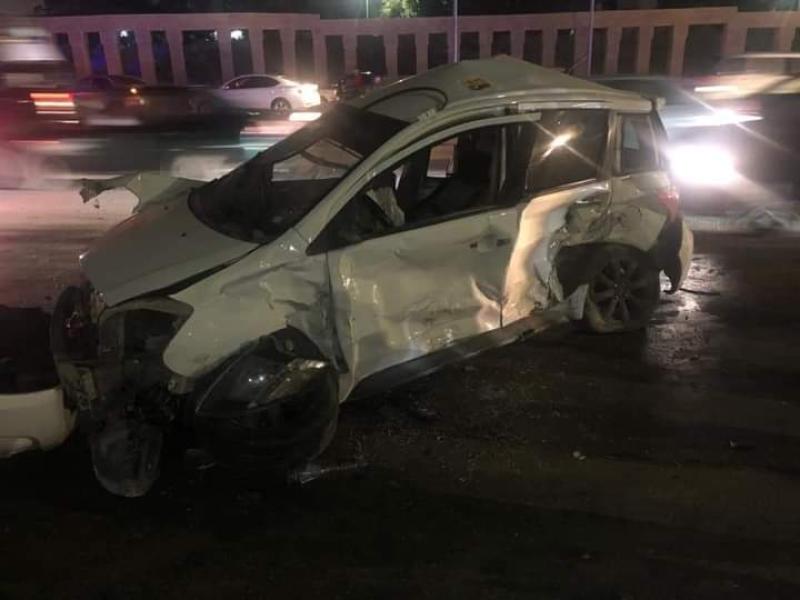بالأسماء.. إصابة 7 أشخاص في حادث تصادم عدد من السيارات بطريق مصر الفيوم