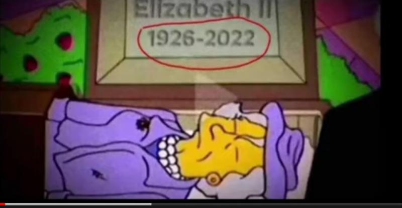 حقيقة تنبؤ كرتون شهير بتاريخ وفاة الملكة إليزابيث