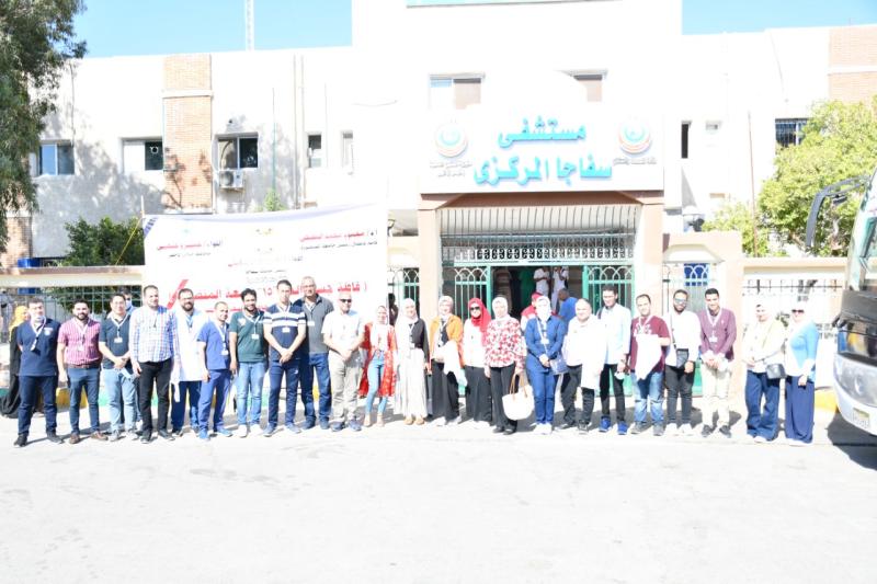 انطلاق قافلة جامعة المنصورة «جسور الخير 15» للبحر الأحمر