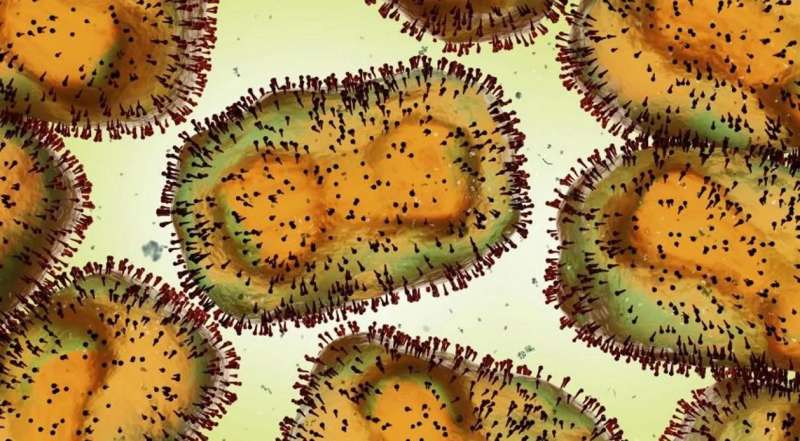  صورة مجهرية لفيروس جدري القرود- سكاي نيوز