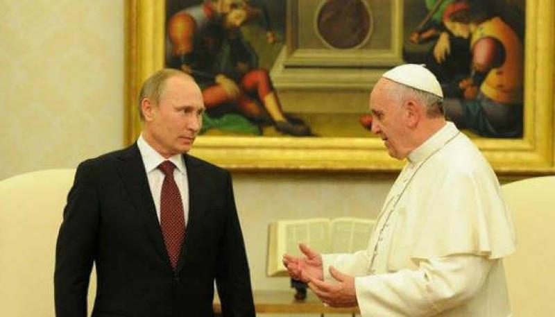 بابا الفاتيكان و الرئيس الروسي