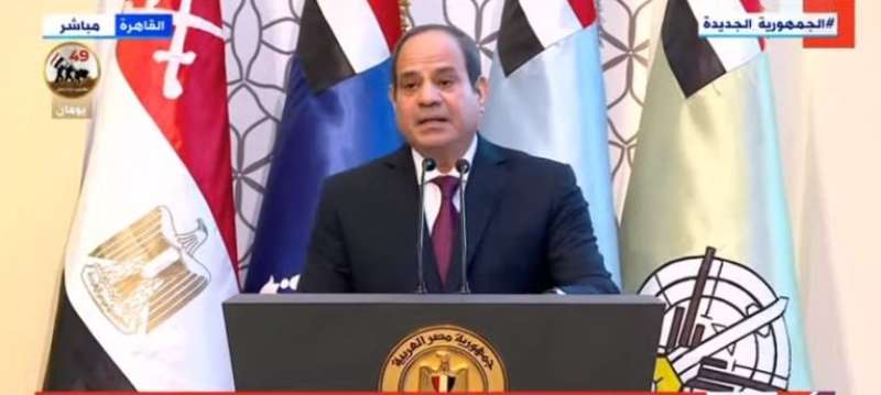الرئيس السيسي: كرئيس مصري أحيي كل من ساهم في صنع تاريخ مصر