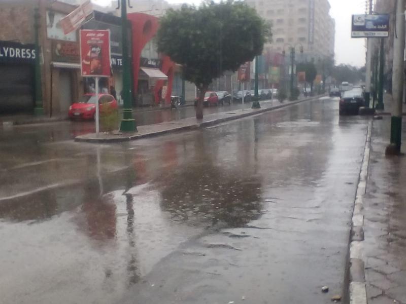 سقوط أمطار خفيفة على كافة أنحاء المنيا