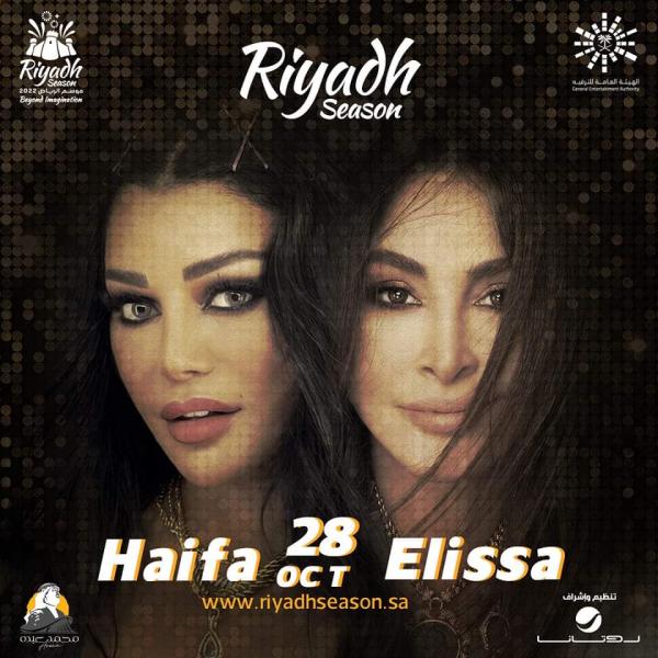 حفل المطربة إليسا والنجمة هيفاء وهبي- صورة من موقع فيسبوك